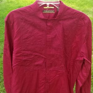 Embroidered Men's Dress Shirt